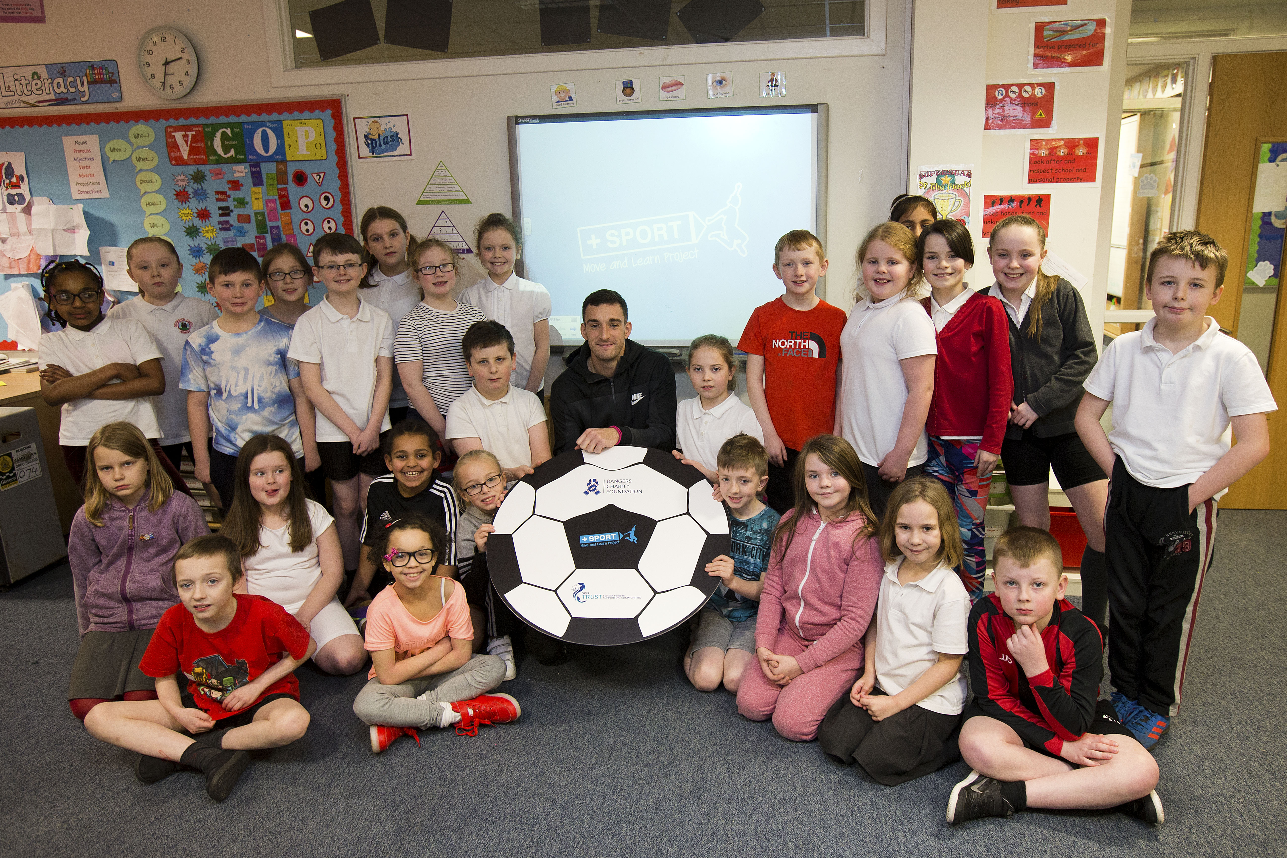 Rangers Captain Inspires Future Generation With +Sport, Move and Learn