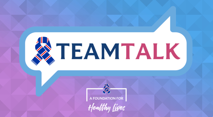 A logo that says Team Talk