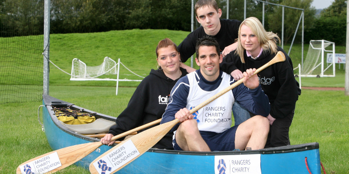Rangers player launches Foundation's partnership with Fairbridge