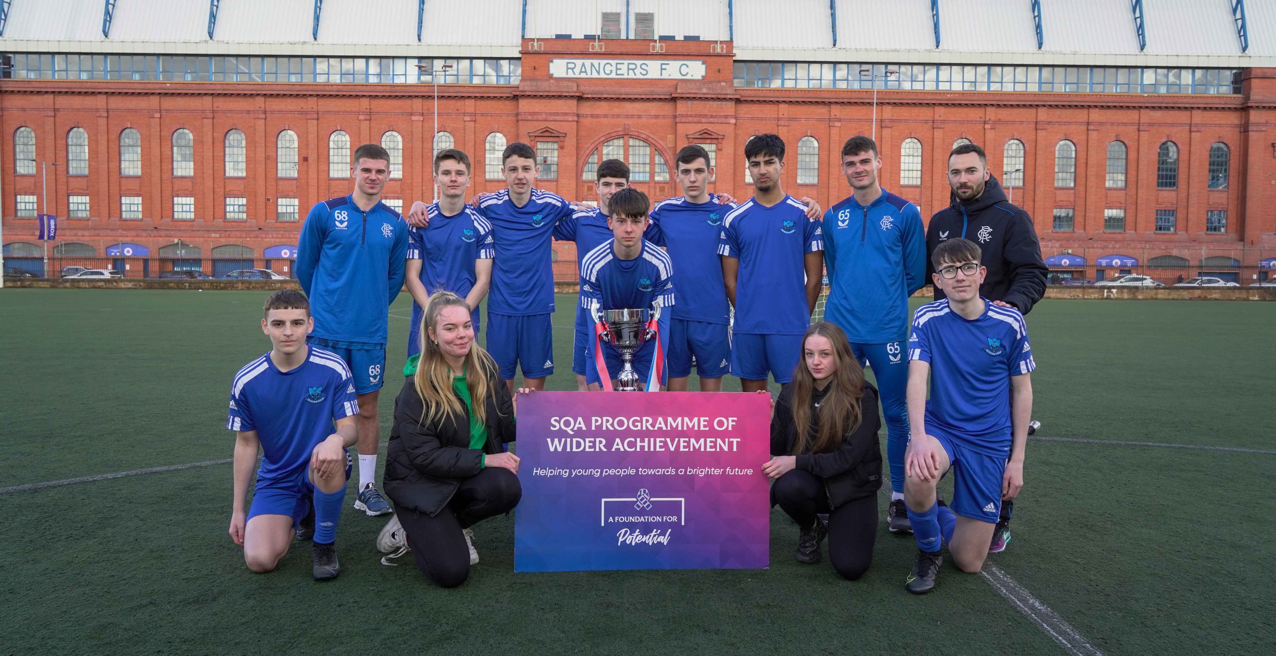 Rangers B Team Players Join Pupils At Tournament To Celebrate Building Brighter Futures