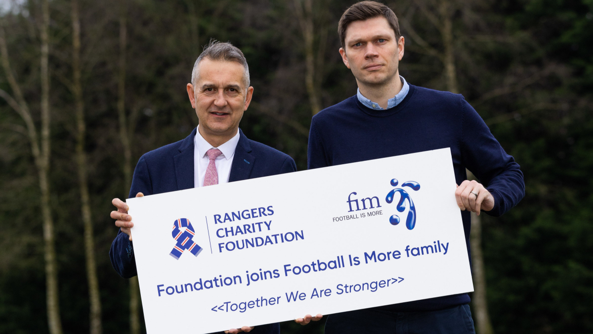 Rangers Charity Foundation joins Football Is More Family