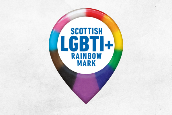Scottish LGBTI+ Rainbow Mark Logo