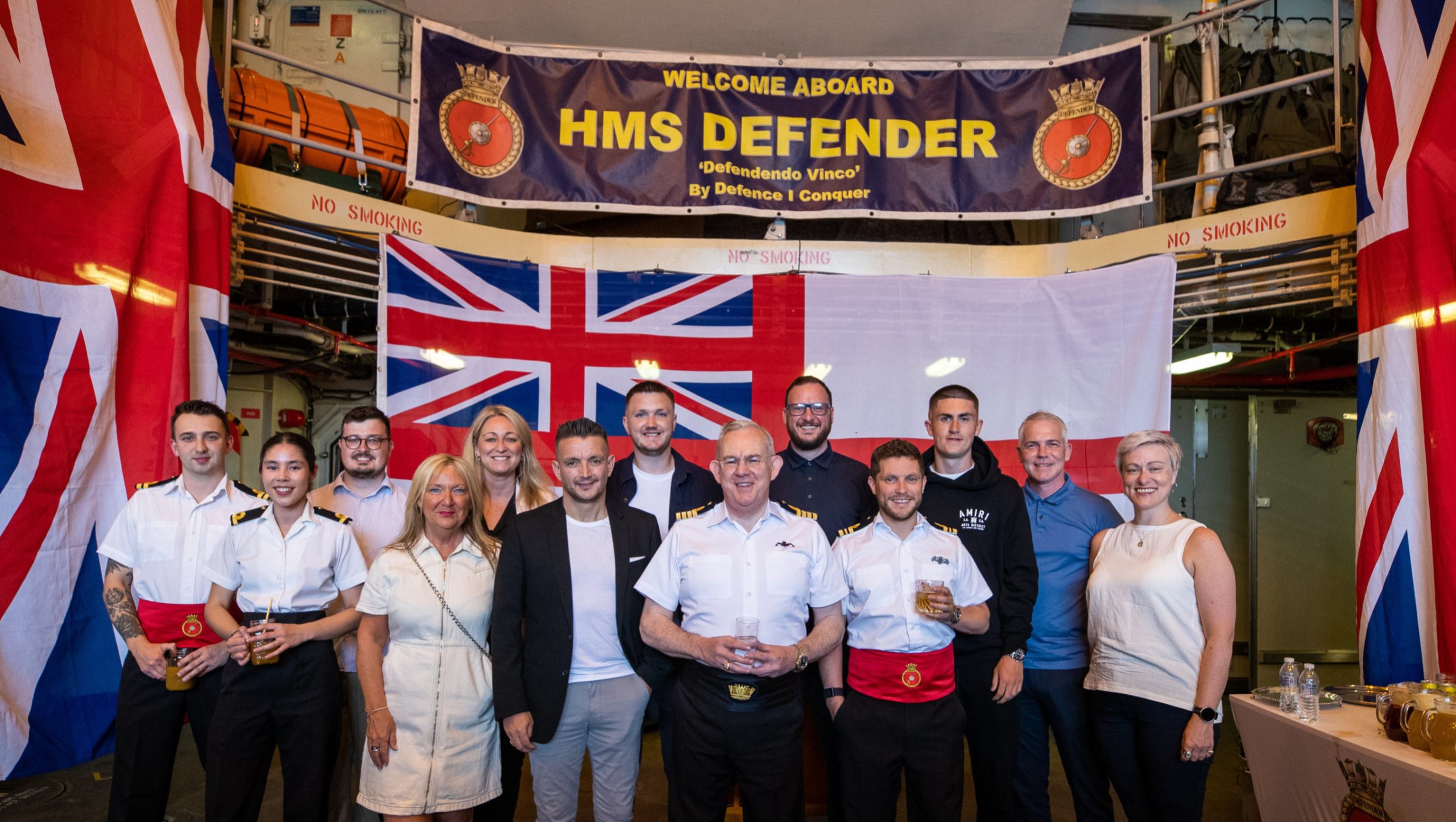 Foundation And Club Staff Step Aboard HMS Defender