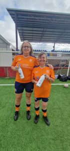 Walking Football players with No More Bottles