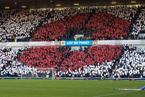 poppy display at Ibrox