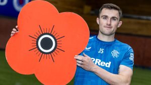 john soutar with poppy prop