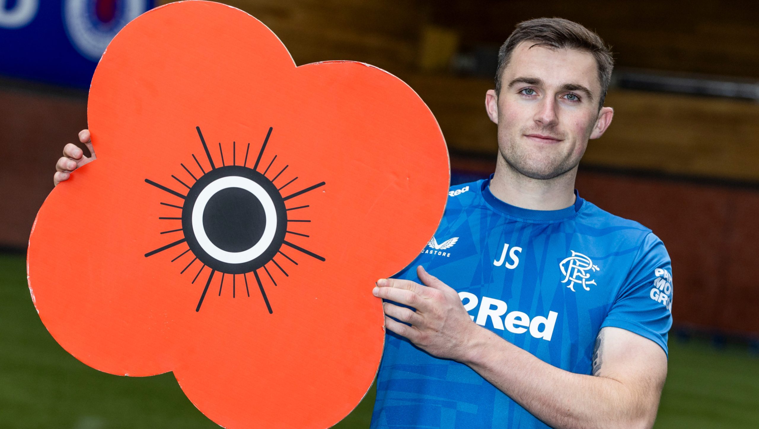 john soutar with poppy prop