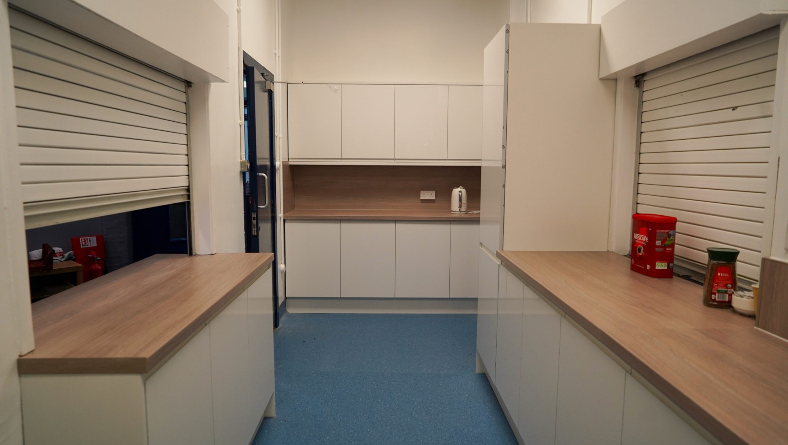 The refurbished kitchen of the Ibrox Community Complex