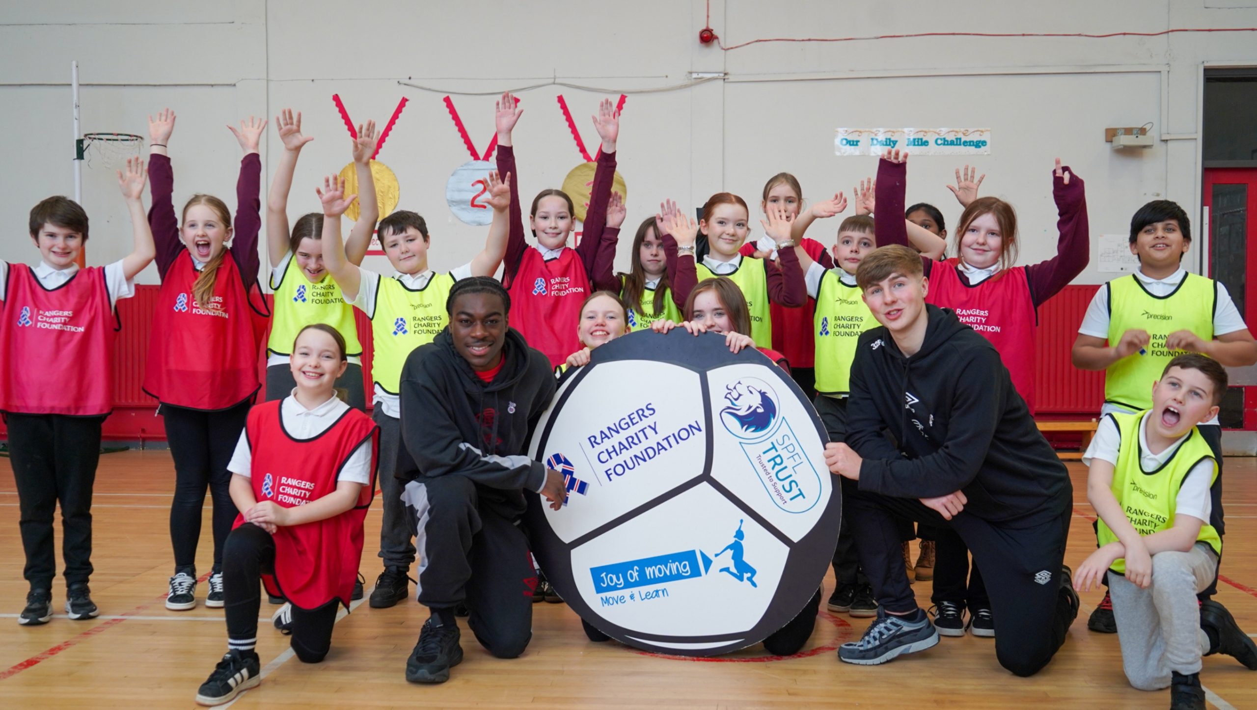 Rangers FC Academy Duo Support Healthy Futures at Cardonald Primary