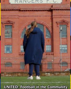 Jordan in front of Ibrox