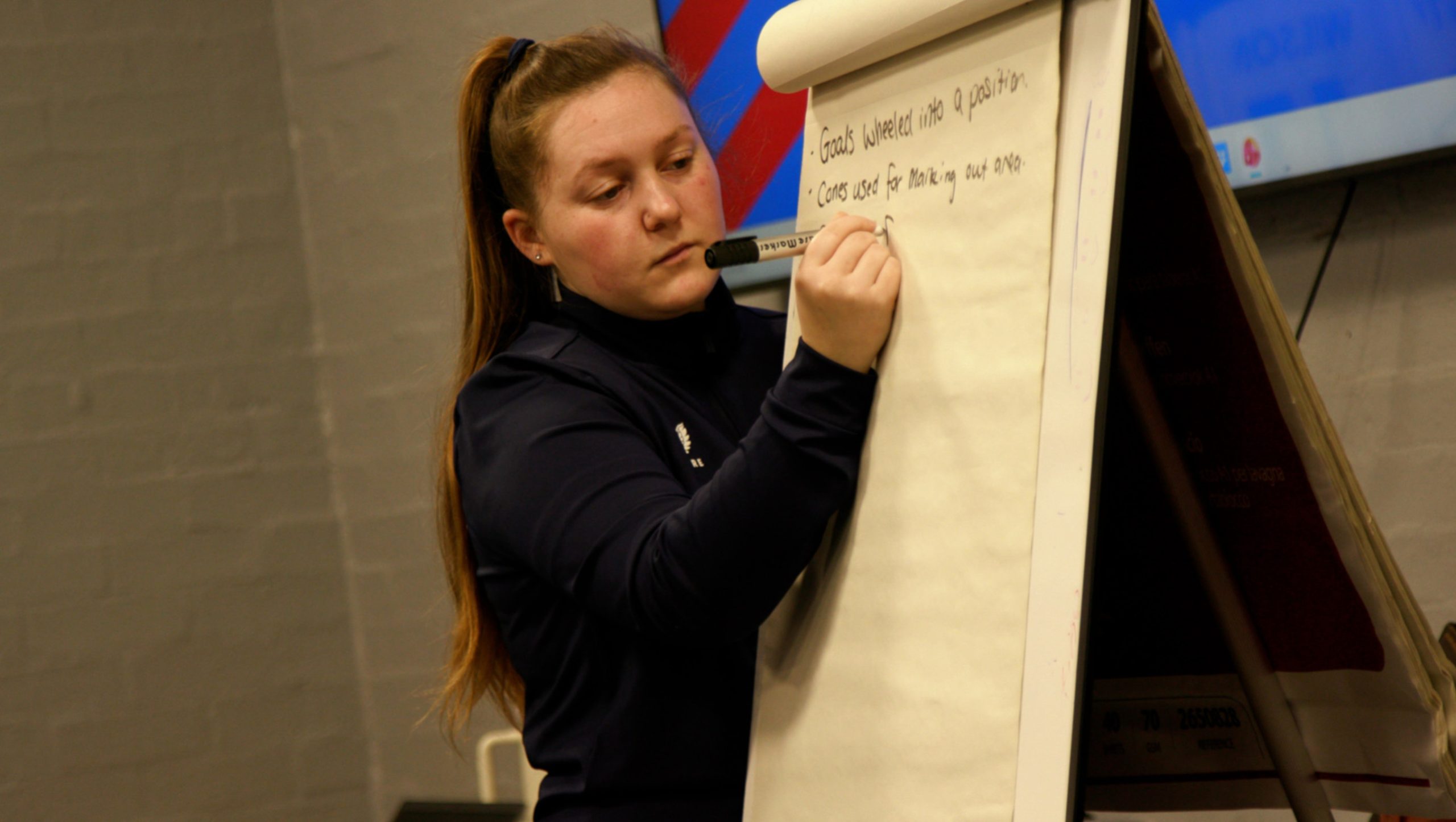 Jordan Shennan delivering community programme