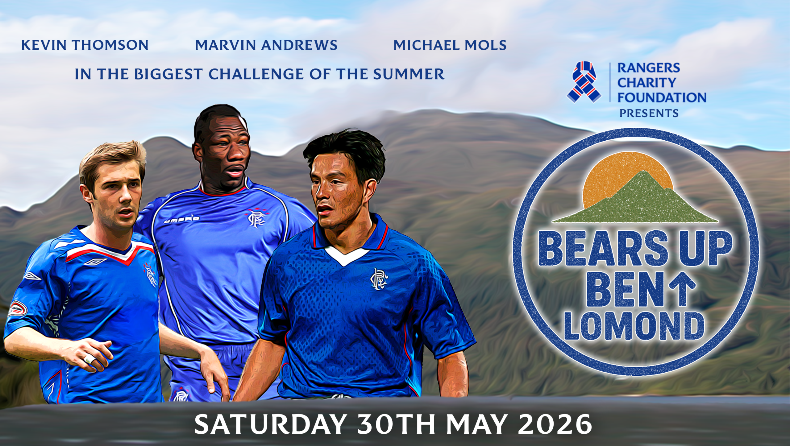 Bears Up Ben Lomond with Michael Mols, Kevin Thomson and Marvin Andrews