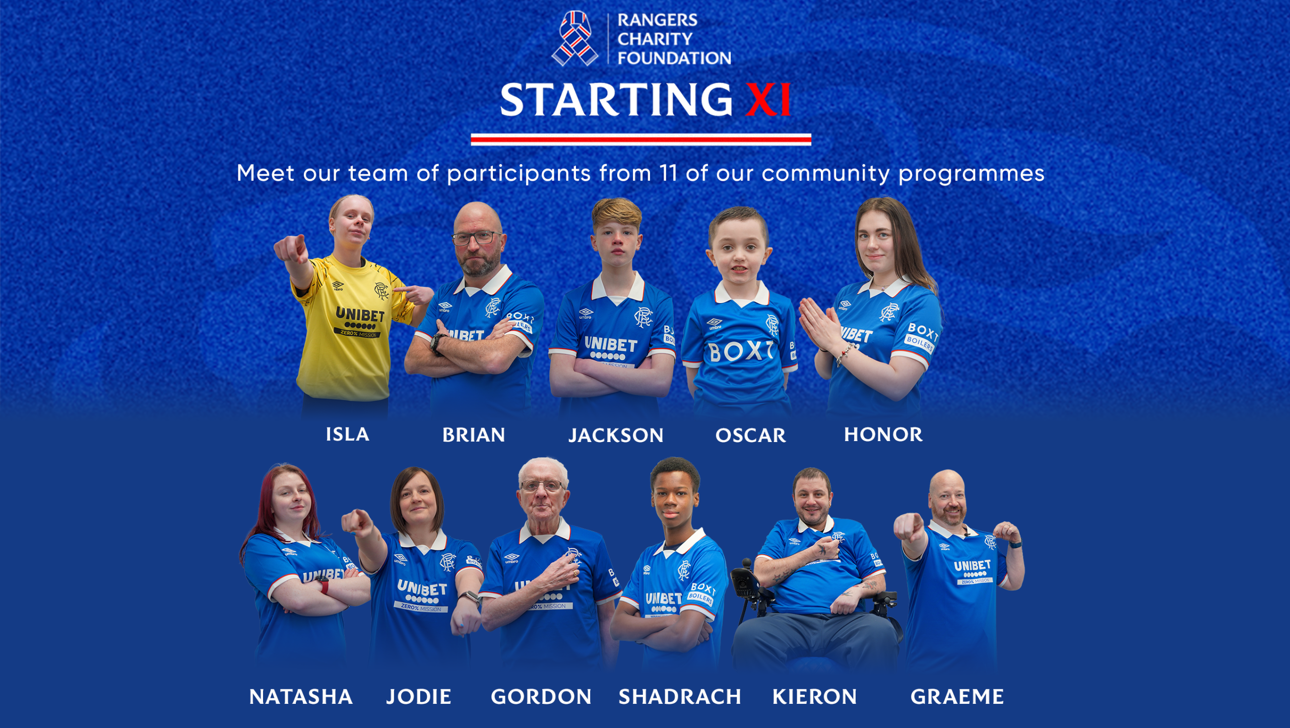 Rangers Charity Foundation 1st 11