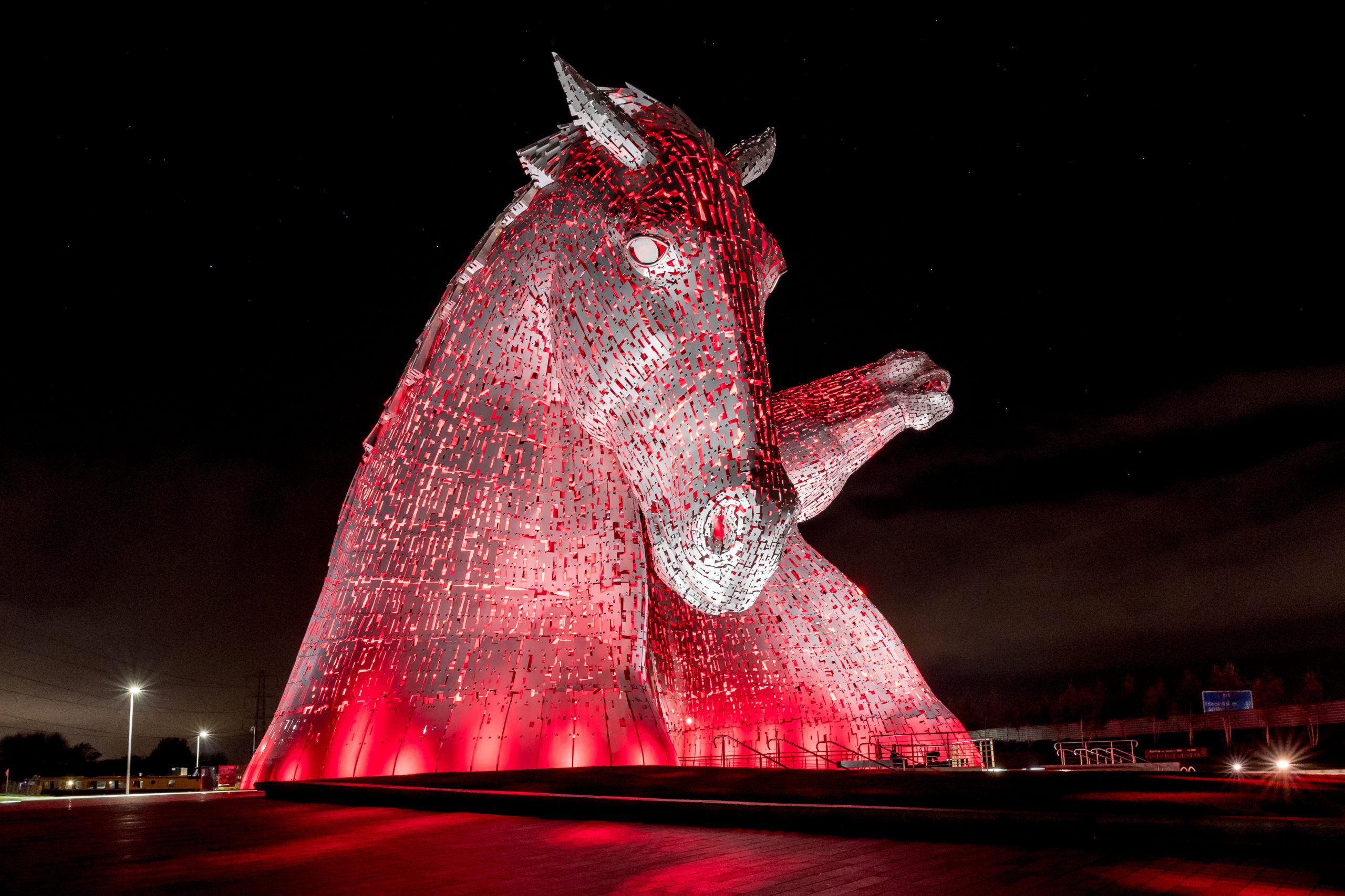 Kelpies at night