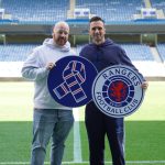Team Talk Participant Graeme posing for a photo with Community Programmes Manager, Jordan Boyd